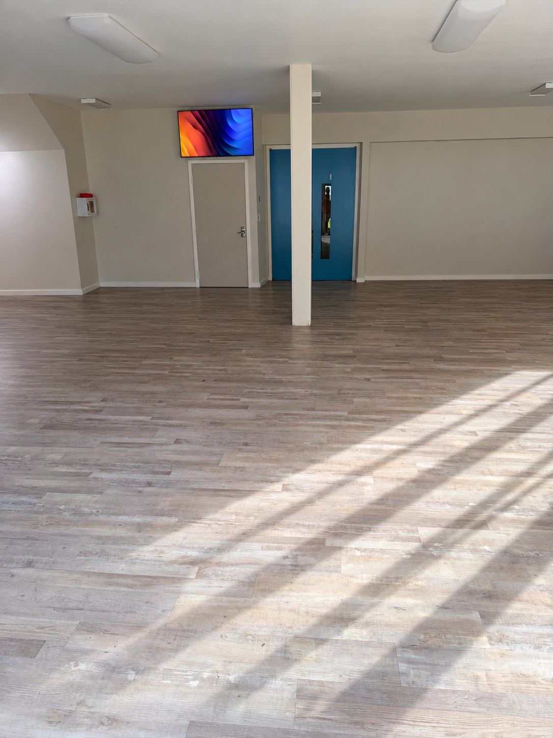 Broad River lobby with open floor space